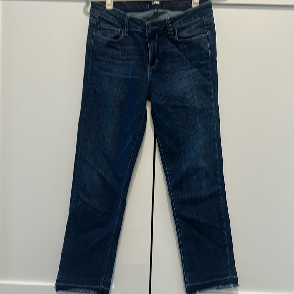 Paige Jeans Miki Straight Raw Hem Ankle/Crop Size 29
